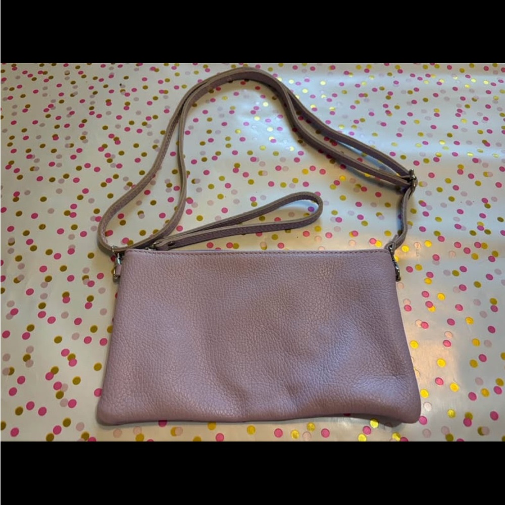 Women's Purple Leather Crossbody Bag